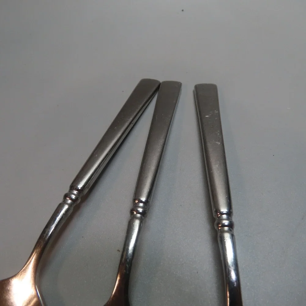 Oneida Cube EASTON‎ Stainless Teaspoon Set of 3 Flatware 6